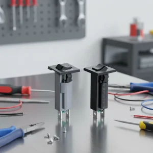 0.5A 250VAC 32VDC Single Pole MCB Thermal Overload Protection Miniature Breaker DIN Rail Industrial Control
