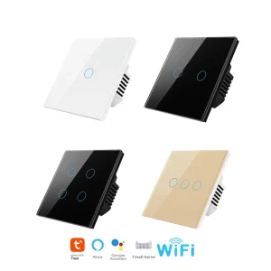 1 2 3 Gang 1 Way Automatic Reset WiFi Zigbee Smart Life App Control Europe Wifi Remote Wall Switches and Sockets
