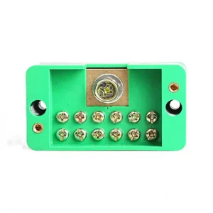 1 6 Electrical Terminal Box High Conductivity Brass Busbar Distribution Block Flame Retardant Junction Box Screw Connection