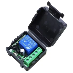 1 CH Wireless RF Remote Control Switch Transmitter with LED DC12V 10A Relay and Receiver Module 433MHz Learning Code