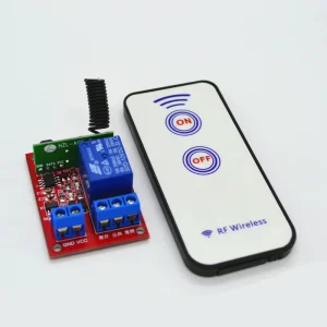 1 Channel 12V Wireless Remote Control Switch with 2 RF Buttons 433M for DIY Projects