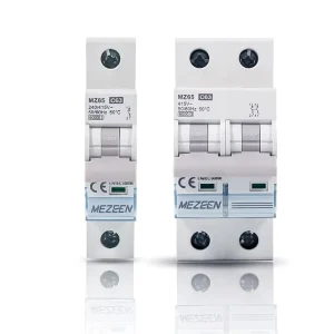 1 Pole 10 16 20 25 32 40 50 63 Amps Din Rail Grey Color AC DC Electric Miniature Circuit Breaker CE Certificate