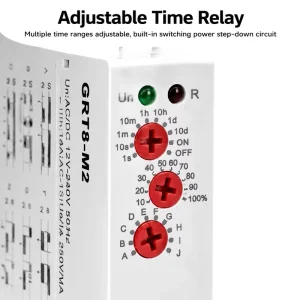 10 Functions Relay Modular Time Switch on Off Delay Cycler 2 Output Multifunction Adjustable 220V Timer Board Sealed Protection
