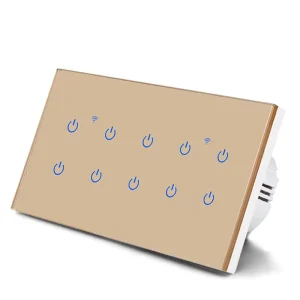 10 Gang Wifi Light Switch Compatible with iOS/Android APP Smart Life Tuya Matter Smart Switch Voice Control Alexa Google Home