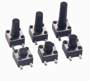 10 Piece Touch Switch 4.5*4.5*3.5-12mm Surface Mount Four-pin 4.5×4.5 Micro Button Copper Pin Key Reset