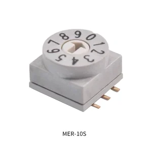 10 Position DIP Plug Rotary Coded Switch Adjustable Digital Gear Selector Precise Circuit Configuration Reliable Panel Control