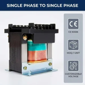 100% Copper BK Control Transformer 380V to 220V 110V 100VA Single Phase Dry Type Transformer for CNC Isolation