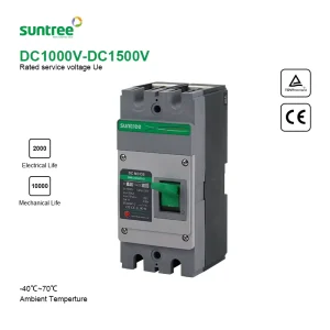 1000V 250A MCCB Molded Case Circuit Breaker 2 Pole Electrical PV with IEC CE CCC Certification
