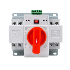 100A 125A Dual Power Automatic Transfer Switch ATS 2P AC220V Auto Changeover Switch for Home Generator Backup Power
