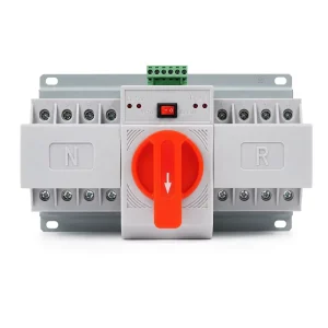 100A 125A Dual Power Automatic Transfer Switch ATS 4P AC220V Auto Changeover Switch for Home Generator Backup Power