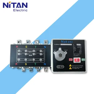100A 4P Automatic Transfer Switch Seamless Millisecond Switching High Breaking Capacity ATS for Industrial Generator Solar Backup