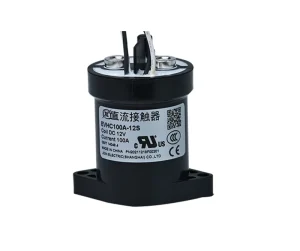 100A Non-Polar DC Contactor with Auxiliary Contact Option