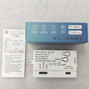 10A 1CH Tuya Smart Remote Control Wireless Wi Fi Switch Module AC85 250V 2200W RF Receiver 10A Wi Fi Relay DIY
