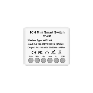 10A Tuya Smart Wifi Switch Mini Light Switch Voice Remote Control for Smart Home