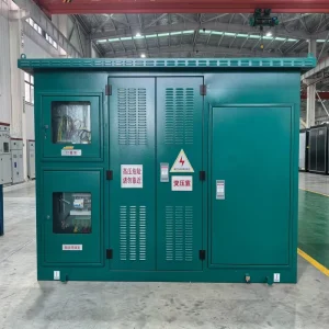 10KV Three Phase Industrial Power Distribution Equipment 630A 500KVA YB Series Copper European Outdoor IP53 Compact Substation