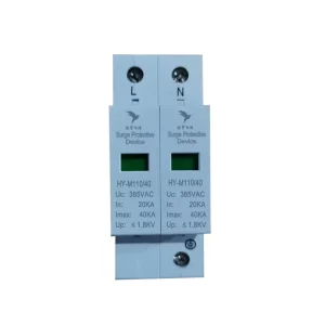 110V 40KA Single Phase T2 Power Surge Protector Lightning Arrester SPD Devices for Industrial Solar System Surge Protection