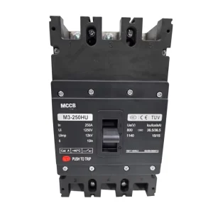 1140V AC MCCB Moulded Case Circuit Breaker 3P 250A Thermal Magnetic Trip Unit 36kA Breaking Capacity Solar PV Systems 50/60Hz