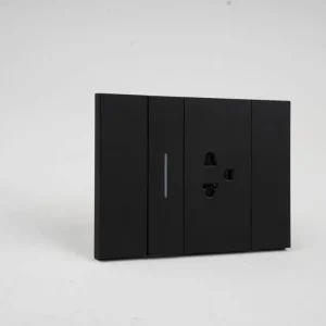 118 Type Double Pole Socket US Standard Deep Grey Matte Surface Universal Outlet KLASS Commercial Hotel Project Design IP23