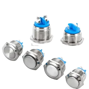 12/16/19/22mm Screw Terminal Switch Electric IP65 Waterproof Push Button Switch Stainless Steel 12V Metal Buttons