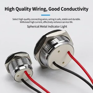 12 16 19 22mm Small Waterproof signal Light Three Color LED Indicator Light Waterproof Equipment signal Light