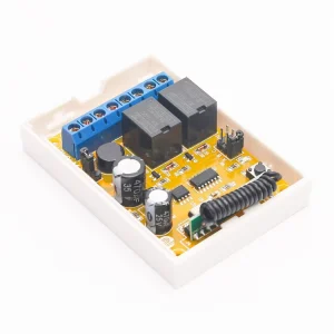 12/24V AC DC Relay 2 Channel Receiver Switch Controller 315 433MHz for Motor Forward and Reverser LED Garage Door