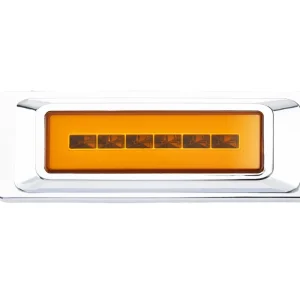 12-24V Always Light and Flash Chrome Marking Side Indicator Lights for Truck Trailer