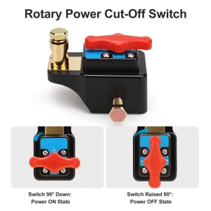 12-24V Heavy-Duty Battery Cutoff Switch High Power Disconnect for Agricultural Off-Road Vehicles
