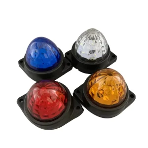 12 24V Heavy Duty Round Shape Watermelon Clear LED Side Marker Lights New Condition Clearance Light Car Accessories