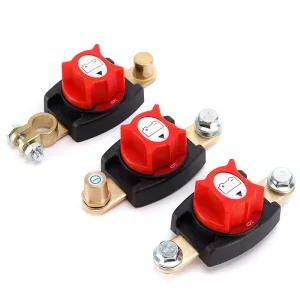 12 48V Car Isolator Disconnect Rotary Switch 275A On Off Battery Power Cut Master Switch 2 Pole Car RV Boat