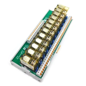 12 Channel Relay Module with RJ1S-C-D24 Relays DC24V PLC Output Amplifier Board Plug-In Terminal for Control Cabinet