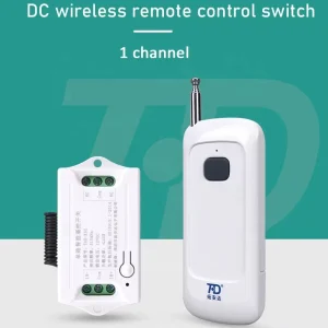 12 Volt Dc Remote Control Switch Remote and Receiver 1 Button 1 Channel Remote Control Lighting Switch RF Remote Control Switch