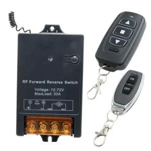 12 Volt Wireless Remote Switch 30 Amp Relay Reverse Polarity DC 12V Linear Actuator Controller Forward Remote Switches