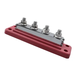 12 Way Bus Bar Terminal Block 48V 150A High Current Power Distribution Busbar with Insulated Cover DC Junction Block