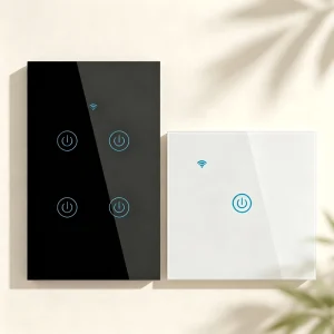 120 86 US EU Glass Panel Remote Control Tuya Electric Smart Home Products Interruptor Inteligente Light Wall Switches