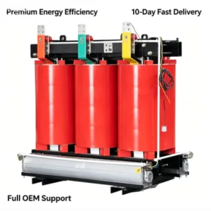 1250KVA1600kVA 10kV/0.4kV Three Phase Epoxy Resin Cast Dry Type Level 2 Power Transformer for EV Charging Station