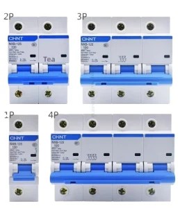 125A MCB NXB-125 High Current 1P 2P 3P 4P 63A 80A 100A Miniature Circuit Breaker DZ47