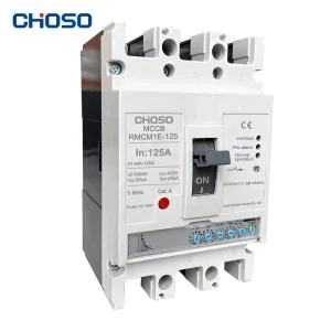 125A RMCMIE CHOSO 3P 380V 50/60Hz Electronic Molded Case Circuit Breaker (MCCB) Adjustable Overload Protection 50 KA Breaking