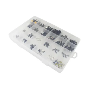 125PCS 250PCS 500PCS boxed tact switch push button switch 2*4 3*6 4*4 button 6×6 total 25 types