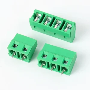 128-7.5MM RS Green PA66 PCB Screw Terminal Block 300V