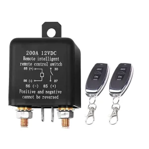 12V 200A Remote Control Relay Battery Disconnect Cut Off Isolator Switch