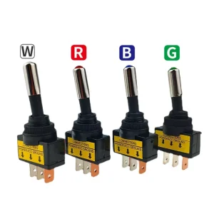 12V 20A Toggle Switches With LED Light ASW 15D Rocker Button Switch