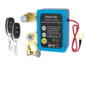 12V 240A Remote Battery Disconnect Switch Automatic Power Shut Off Kill Switch Remote Control Switch for Auto Car RV