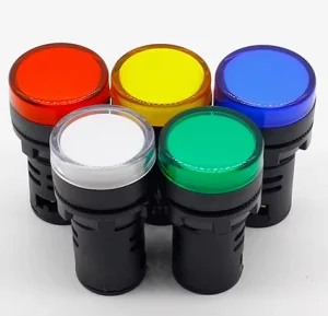 12V 24V 110V 220V 380V 22mm Panel Mount LED Power Indicator Pilot Signal Light Lamp