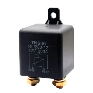 12V 24V 200A High Current Automotive Relay 2.4W Continuous Type For High Power Car Truck Motors