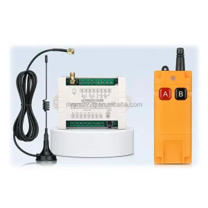 12V 24V 36V Dual Channel RF Remote Control Relay Switch for DC Motor Pump Actuator Reversing Control