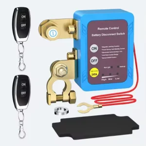 12V 24V Brass Car Battery Power Off Switch Key Controlled Circuit Breaker for PCB