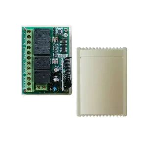 12V 24V DC Wireless Remote Control Relay Switch 433MHZ RF Plastic Learning Code for Wall Light Car Garage Door