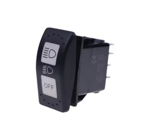 12V 24V LED Illuminated Brass SPST Rocker Toggle Switch IP67 Waterproof for Car Truck RV UTV