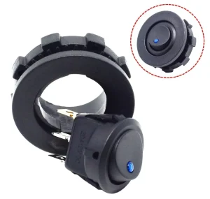 12V 24V Round Rocker Toggle Switch SPST On Off Control With Bracket