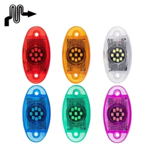 12V 24V Truck LED Strobe Warning Light 9 LED Waterproof Emergency Flashing Indicator Lamp